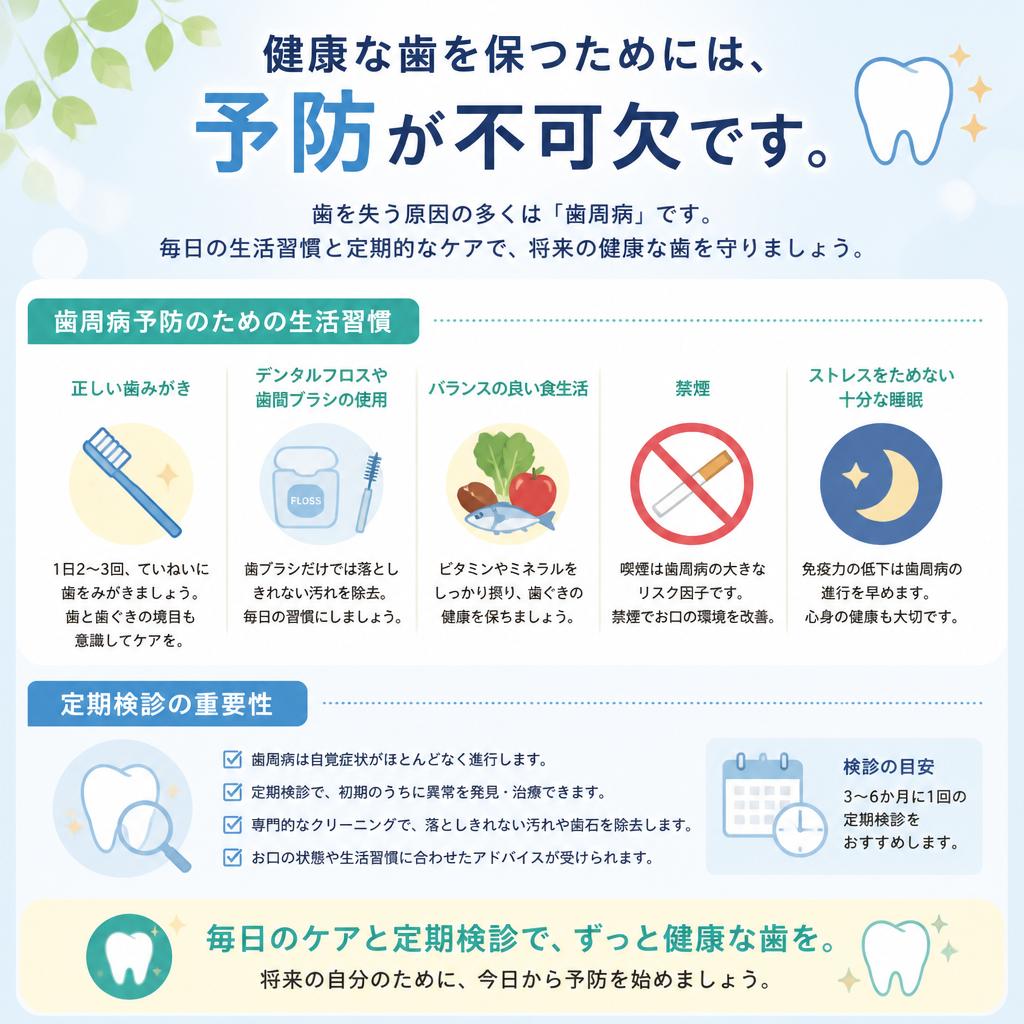 歯周病予防の大切さ